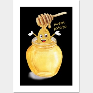 Funny sweet potato Posters and Art